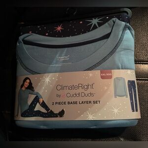 ClimateRight by Cuddl Duds Women's and Women’s Plus Top and Leggings Set 2pc XXL